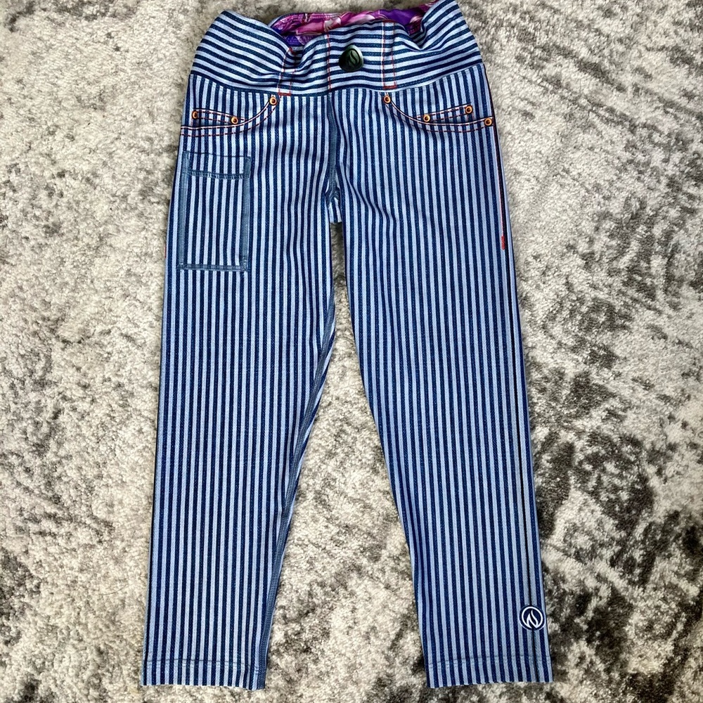 INKnBURN Dahlia Striped Capris